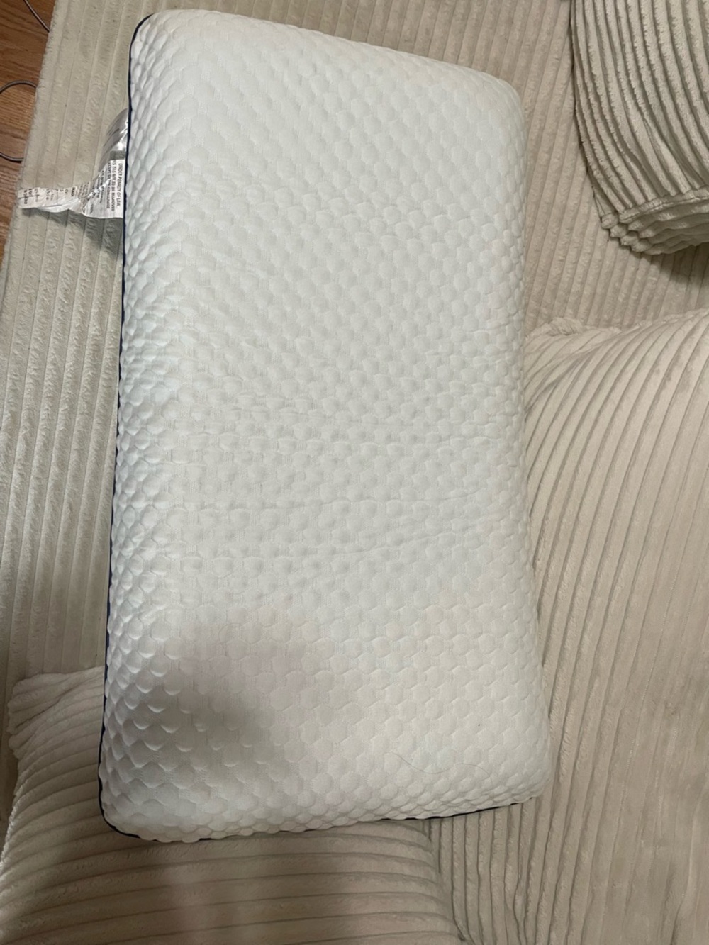Weekenders White Quilted Memory Foam Pillow - Picture 2 of 4